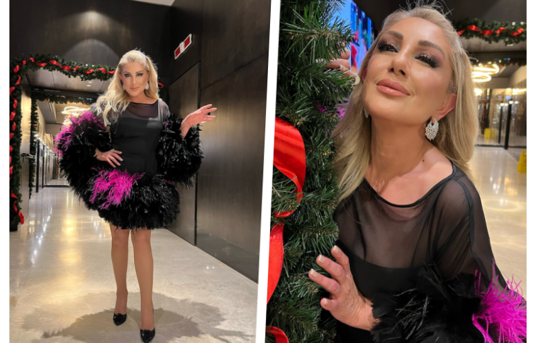 YENİ YILA BELARUS'TA GİREN MUAZZEZ ERSOY MİNİ ELBiSESİYLE DİKKAT ÇEKTİ!