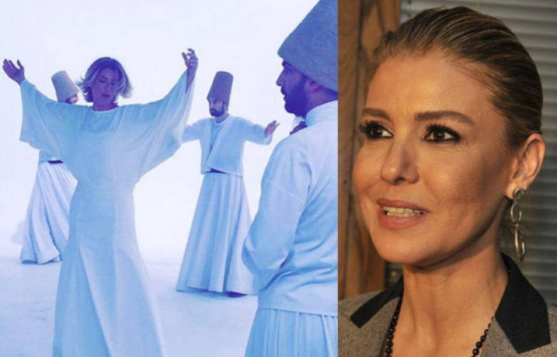 Yine Gülben Ergen, yine sosyal medyadan fotoğraf tepkisi. Bu kez de "semazen" oldu!