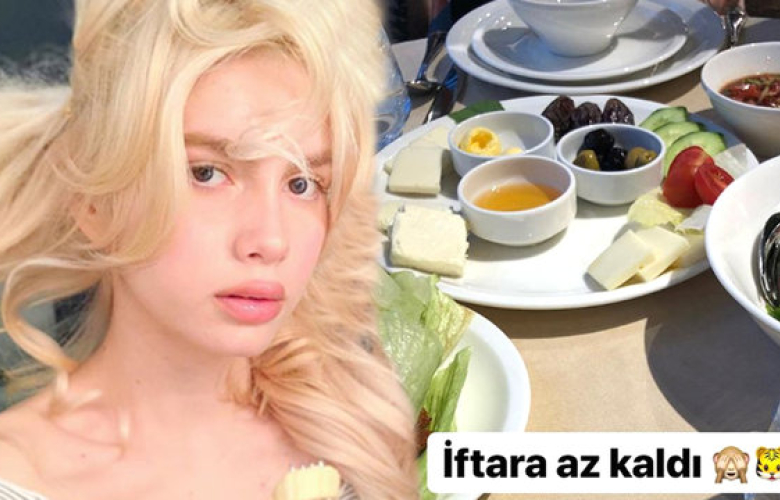 Aleyna Tilki'den iftar paylaşımı