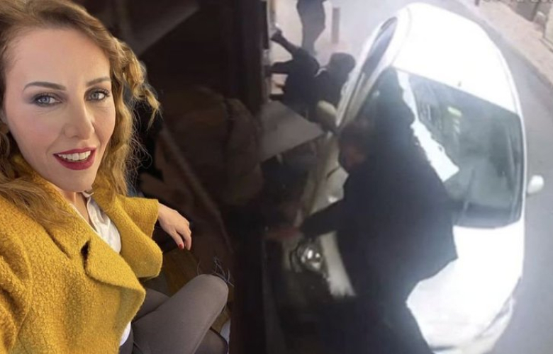 Ünlü oyuncunun aracı kontrolden çıktı! Taksim'de dehşet anları yaşandı! 