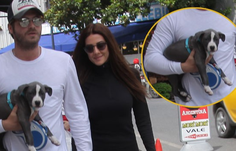 Kıvanç Tatlıtuğ, eşi Başak Tatlıtuğ ile sabah yürüyüşünde