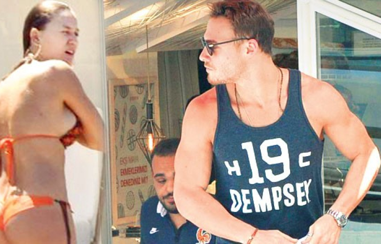 Serenay Sarıkaya tatile gitti, Kerem Bürsin yalnız kaldı.