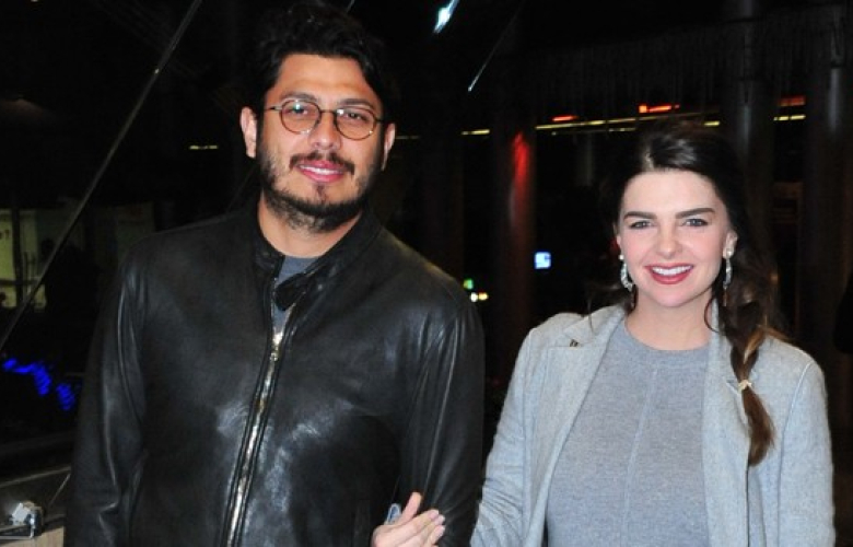 Pelin Karahan ve eşi Bedri Güntay yemekte 