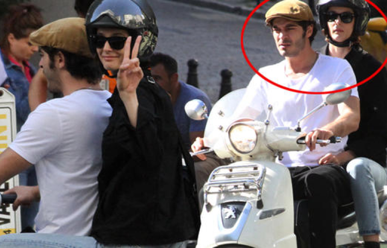 Burak Deniz, kask yerine kasket taktı!