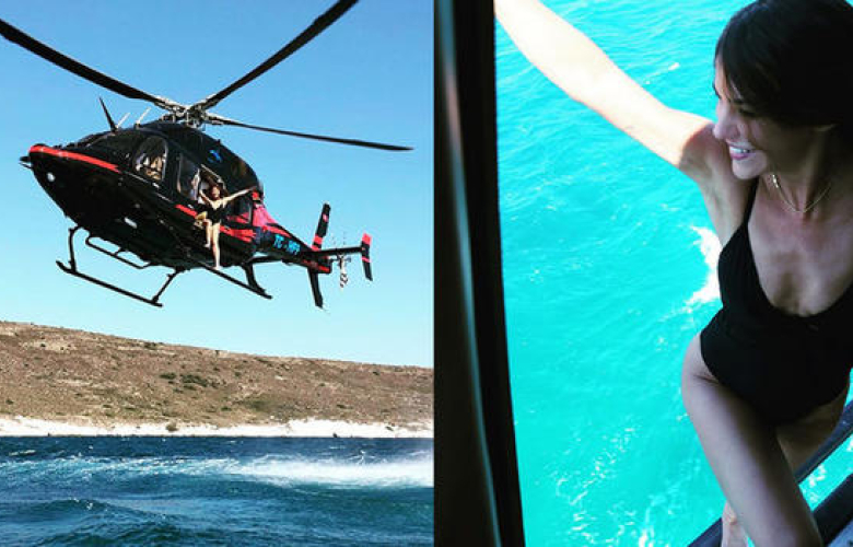 Yağmur Ünal helikopterden denize atladı!