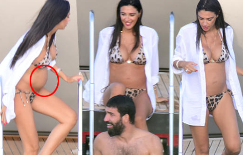 Arda Turan ile eşi Aslıhan Doğan tatilde