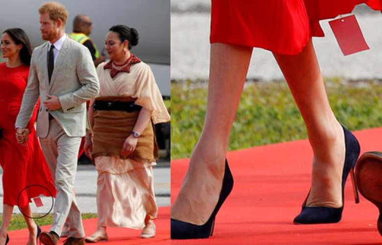 Prens Harry ile resmi gezide bulunan Düşes Meghan Markle yıllarca unutulmayacak bir moda hatasına imza attı.