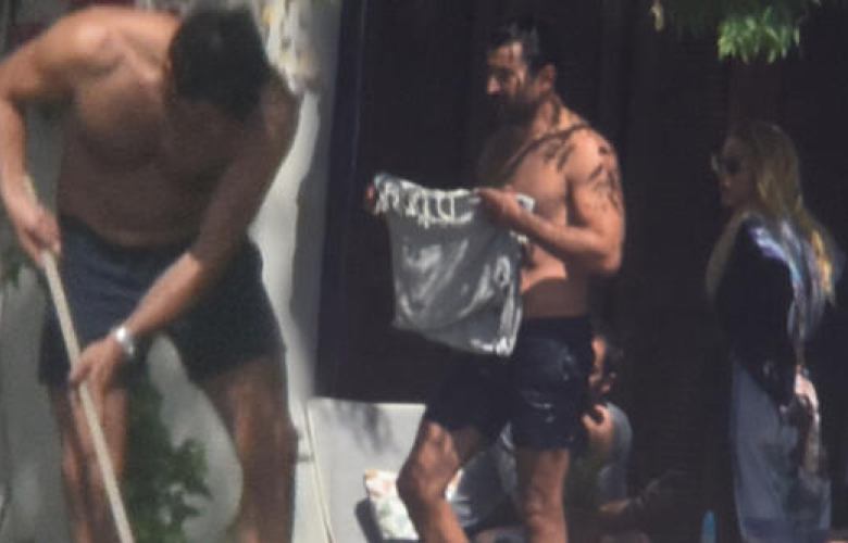 Önce temizlik sonra deniz! Kenan İmirzalıoğlu ile Sinem Kobal tatilde... 