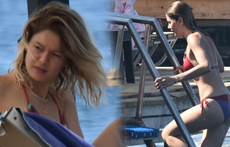 Burcu Biricik denizde!