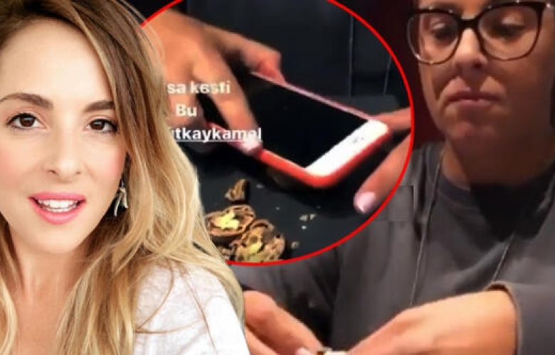 8 bin liralık cep telefonuyla ceviz kırdı!