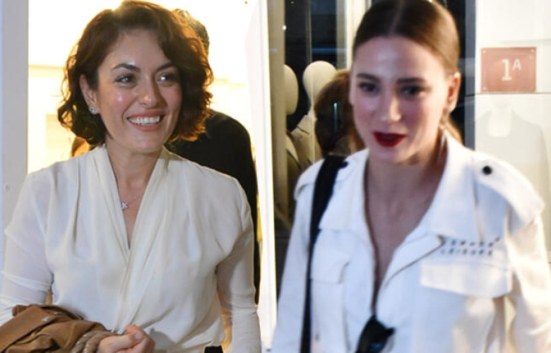 Ezgi Mola ve Serenay Sarıkaya'nın beyaz şıklığı 