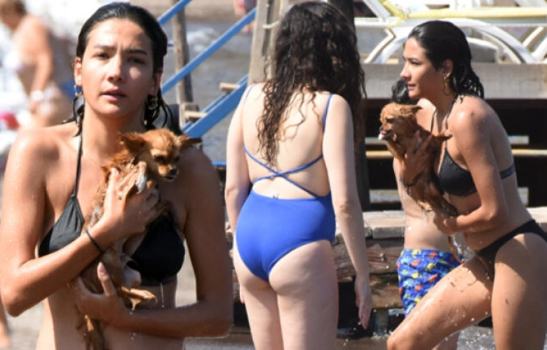 Aybüke Pusat: "Halk plajındayım burada beni çekemezsiniz!"