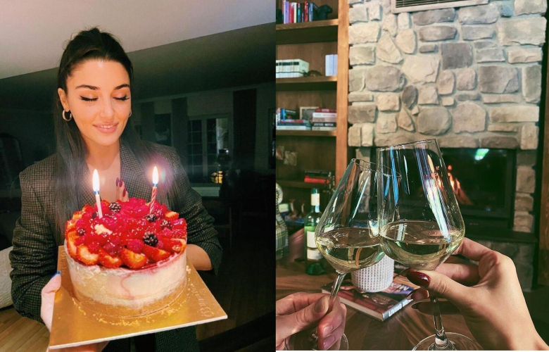 Hande Erçel’in doğum günü pozlarına beğeni yağdı
