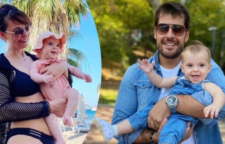 Özge Özder'den mutlu aile pozu