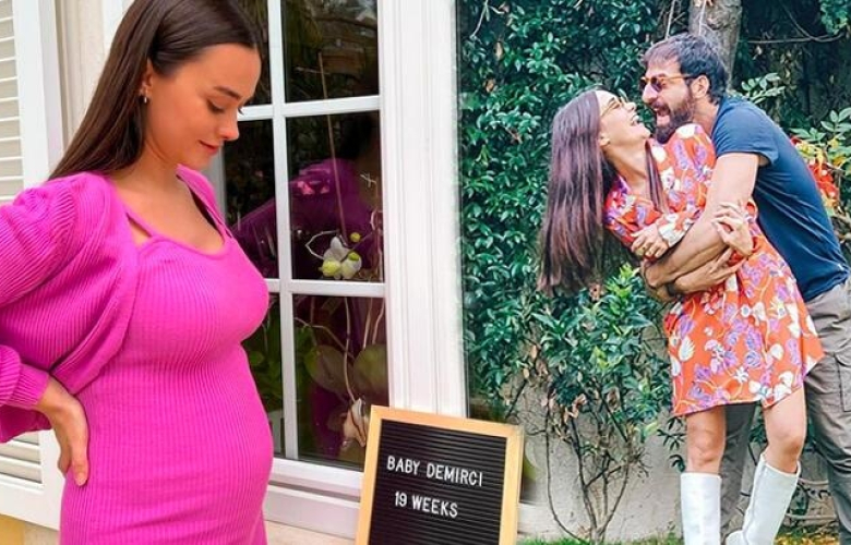 Hande Soral'dan hamilelik pozu: Yolu yarıladı