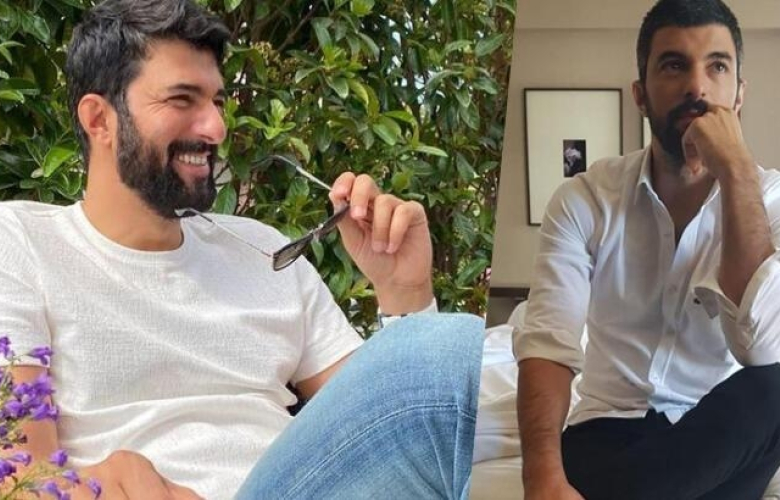 Engin Akyürek'ten karavan pozu
