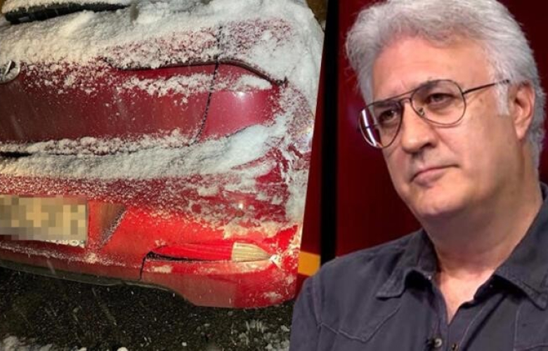 Tamer Karadağlı yağan kardan nasibini aldık: Kaza yaptı! 