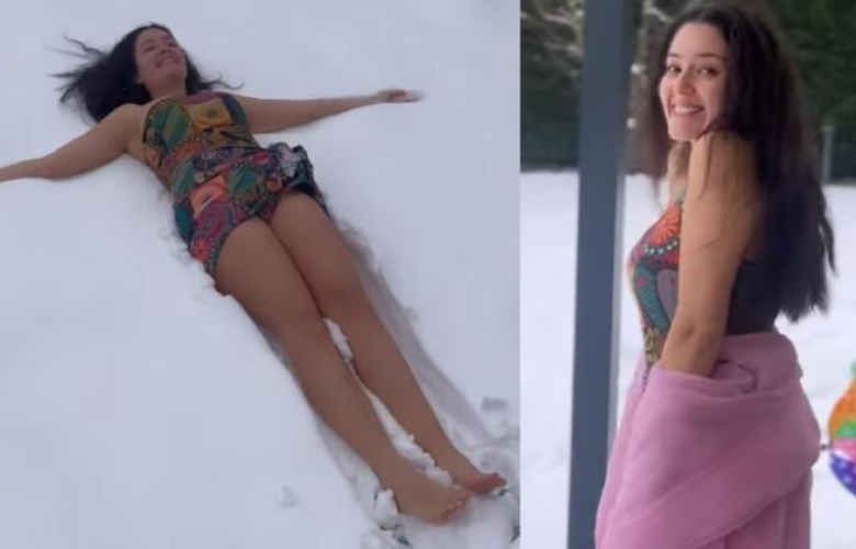 Pelin Akil mayoyla kara atladı