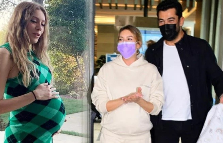 Sinem Kobal ikinci bebeğini kucağına aldı