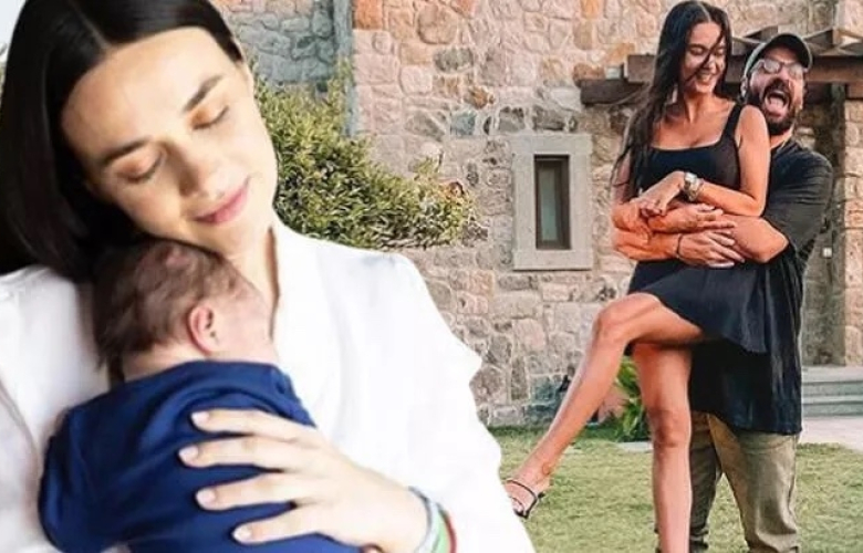 Hande Soral'dan oğlu Ali ile ayna pozu