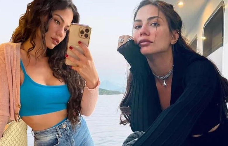 Demet Özdemir'den tekne pozları