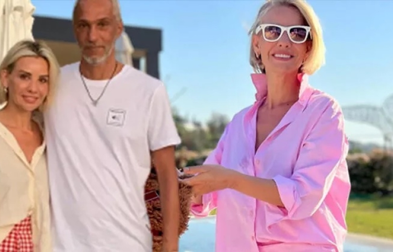 Esra Erol havuz başından paylaştı! Eşinden yorum gecikmedi