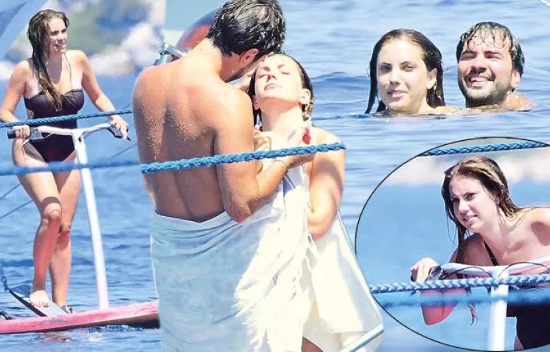 Eda Ece ile Buğrahan Tuncer tatilde... Keyifler yerinde