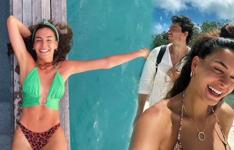 Ebru Şahin'in bikinili paylaşımı dikkat çekti