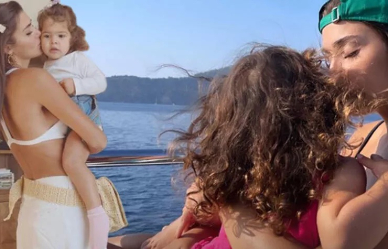 Hande Erçel'in yeğeni Aylin Mavi üç yaşında
