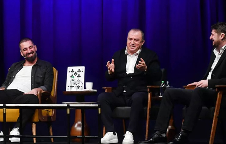 Fatih Terim, Arda Turan ve Ümit Davala, 'İstanbul Komedi Festivali'nde