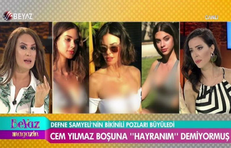 Beyaz Tv'nin magazin programı Defne Samyeli ve kızlarının fotoğraflarını buzlayarak yayınladı... Bir eleştiri de o tv eleştirmeninden geldi!