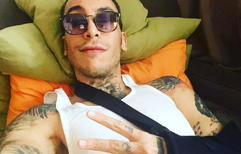 Can Bonomo motosiklet kazası geçirdi!