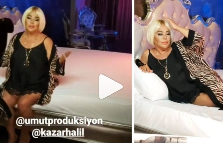 Safiye Soyman babydoll'le kamera karşısında! 