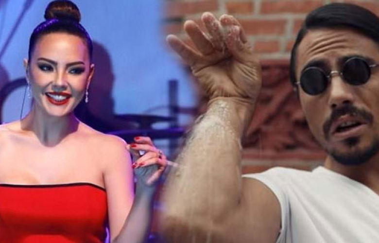 Ebru Gündeş’ten Nusret’e gönderme