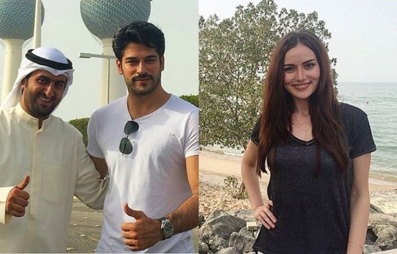 Burak Özçivit ve Fahriye Evcen Kuveyt'te krallar gibi ağırlandı!