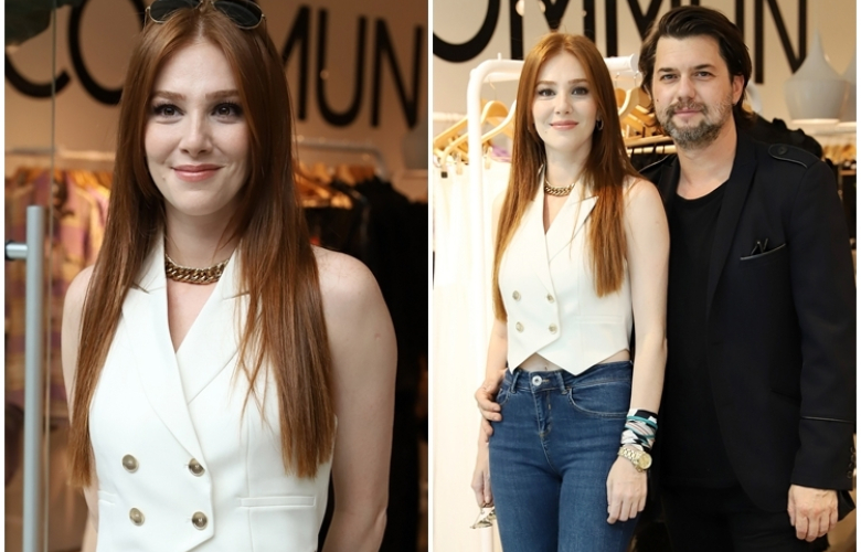 Elçin Sangu. Sevgilisinin mağaza açılışında! 