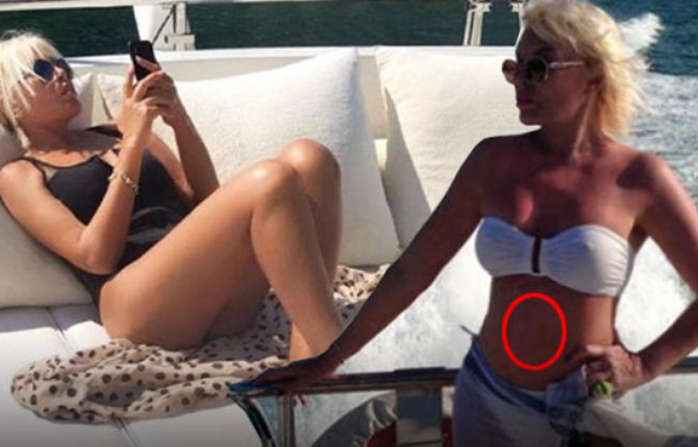 Ajda Pekkan'ın tatil pozu olay oldu... Göbek deliği nerede?