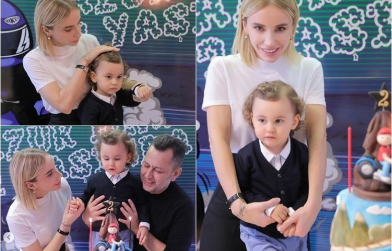 Gülşen'den oğlu Azur'a doğum günü partisi