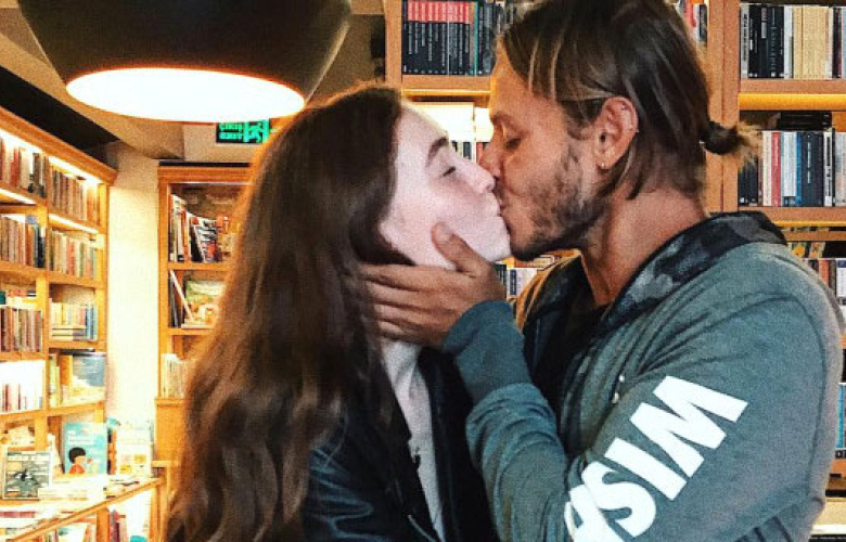 Murat Ceylan sevgilisiyle dudak dudağa poz verdi 