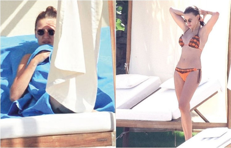 Serenay Sarıkaya tatil yaptığı Marmaris'te objektiflere yakalandı.