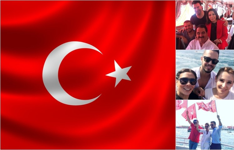 Yenikapı'da tarihi "DEMOKRASİ ve ŞEHİTLER MİTİNGİ"ne katılan ünlüler.