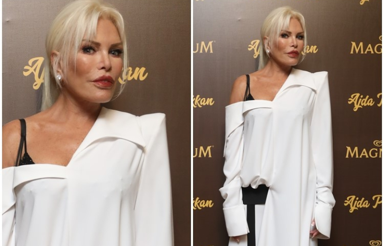Ajda Pekkan dondurma reklamını dün gece kutladı... 