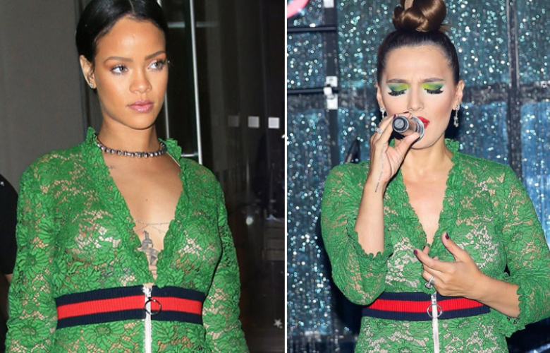 Demet Akalın ve Rihanna aynı elbiseyle!