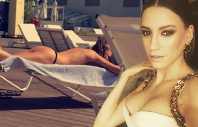 Serenay Sarıkaya şezlong sezonunu açtı!