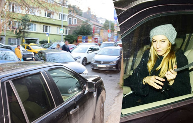 Sinem Kobal trafiği felç etti!