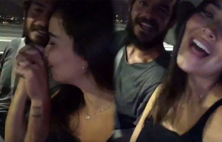 Survivor'dan elenen Hakan Hatipoğlu eşi Gizem'le kavuştu